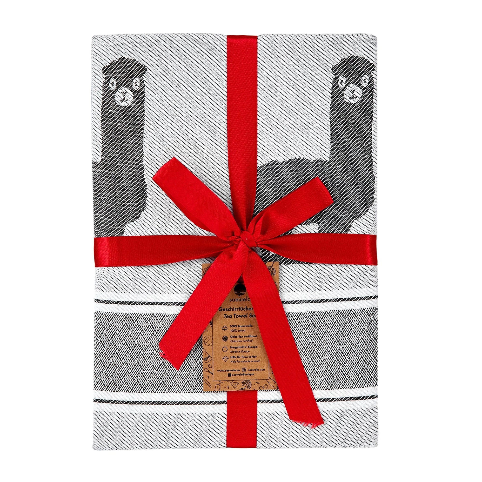 saewelo Geschenkverpackung mit Schleife und Seidenpapier