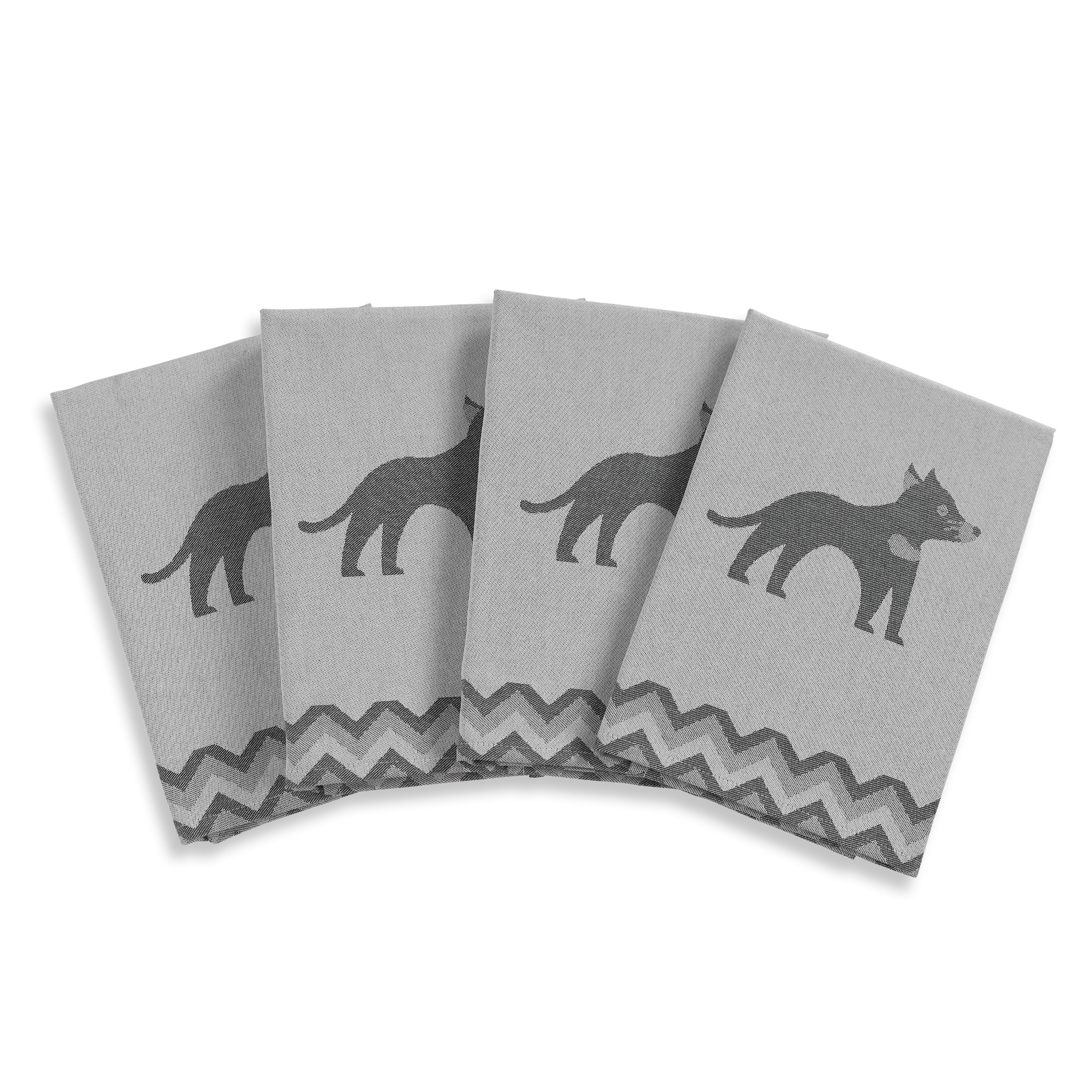 Tea towels set | wolf